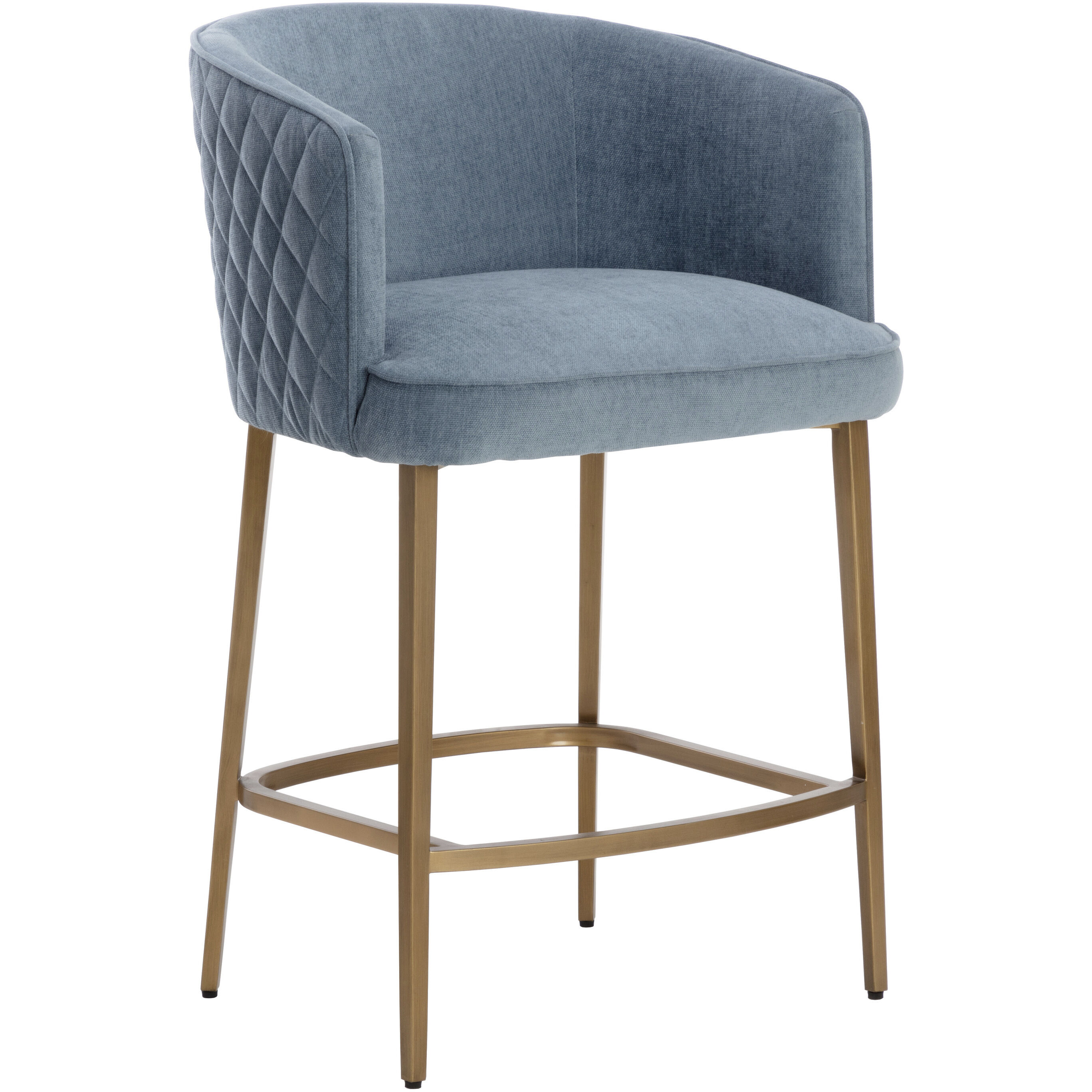 Cornella 35.75 inch Danny Iceberg Counter Stool